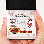 To My Gorgeous Wife When I Tell You I Love You I Don't Say It Out Of Habit Love Your Firefighter Scripted Love Necklace