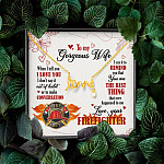 To My Gorgeous Wife When I Tell You I Love You I Don't Say It Out Of Habit Love Your Firefighter Scripted Love Necklace