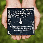 Unbiological Sister Friends By Heart And Sisters By Soul Alluring Beauty Necklace - Bestie Gifts for Women Jewelry Unbiological Sister Friends By Heart And Sisters By Soul Alluring Beauty Necklace - Bestie Gifts for Women Jewelry