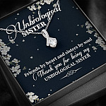 Unbiological Sister Friends By Heart And Sisters By Soul Alluring Beauty Necklace - Bestie Gifts for Women Jewelry Unbiological Sister Friends By Heart And Sisters By Soul Alluring Beauty Necklace - Bestie Gifts for Women Jewelry