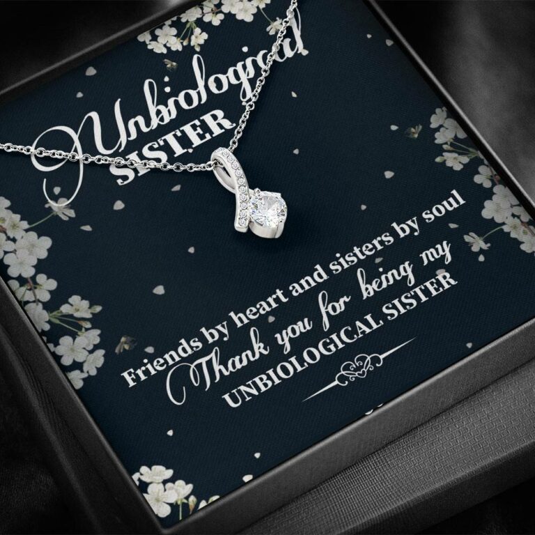 Unbiological Sister Friends By Heart And Sisters By Soul Alluring Beauty Necklace - Bestie Gifts for Women Jewelry