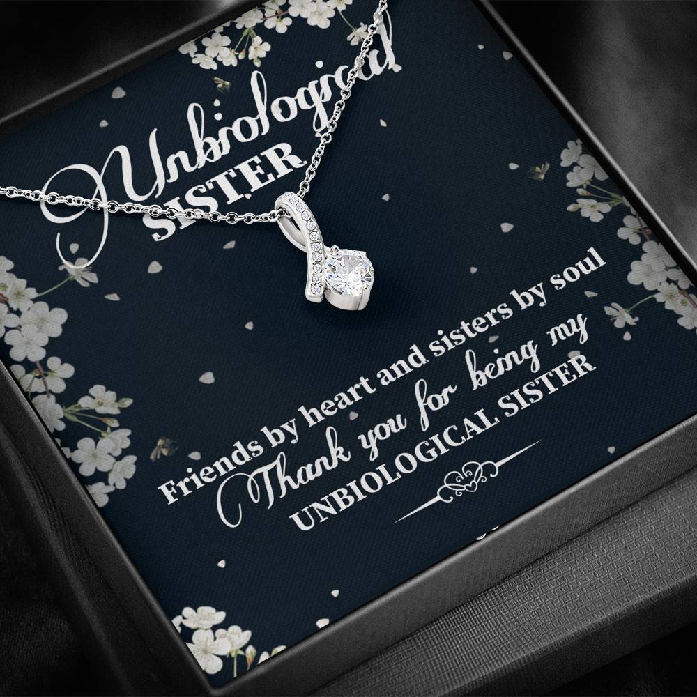 Unbiological Sister Friends By Heart And Sisters By Soul Alluring Beauty Necklace - Bestie Gifts for Women Jewelry Unbiological Sister Friends By Heart And Sisters By Soul Alluring Beauty Necklace - Bestie Gifts for Women Jewelry
