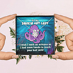 To My Smokin Hot Lady I Wish I Was An Octopus To Touch Your Butt With Love Knot Pendant Necklace To My Smokin Hot Lady I Wish I Was An Octopus To Touch Your Butt With Love Knot Pendant Necklace