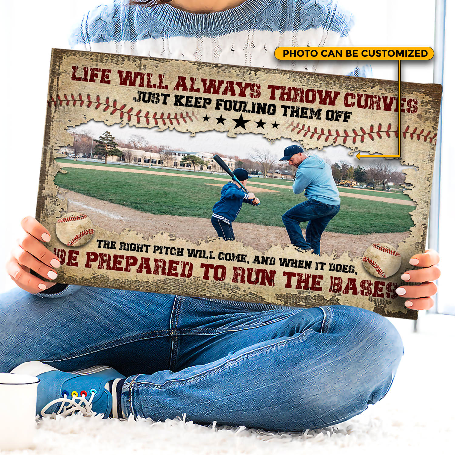 1VT. Baseball Life Will Always Throw Curves canvas mk3