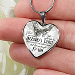 Ain't No Man Alive That Could Take My Husband's Place God Blessed Led Me Straight To Him Heart Pendant Necklace