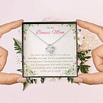 To My Bonus Mom You Mean Way Too Much For Me To Call You Mother In Law Love Knot Necklace To My Bonus Mom You Mean Way Too Much For Me To Call You Mother In Law Love Knot Necklace