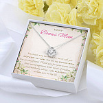 To My Bonus Mom You Mean Way Too Much For Me To Call You Mother In Law Love Knot Necklace To My Bonus Mom You Mean Way Too Much For Me To Call You Mother In Law Love Knot Necklace