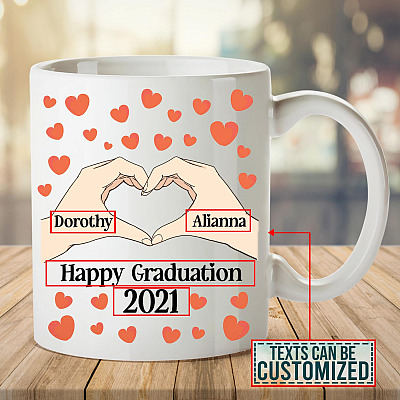 Personalized Love Hand Sign Coffee Mug - Beer Stein - Water Bottle - Color Changing Mug