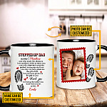 6VT. Stepped Up Dad Made The Choice 2 Side accent mug mk1