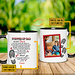 6VT. Stepped Up Dad Made The Choice 2 Side accent mug mk2