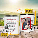 6VT. Stepped Up Dad Made The Choice 2 Side accent mug mk3