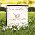 To My Bonus Mom You Mean Way Too Much For Me To Call You Mother In Law Interlocking Hearts Pendant Necklace To My Bonus Mom You Mean Way Too Much For Me To Call You Mother In Law Interlocking Hearts Pendant Necklace