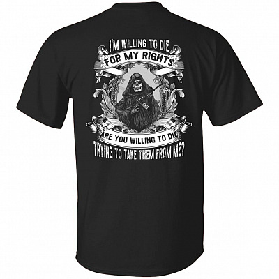 willing to tee, Black, Unisex T-Shirt