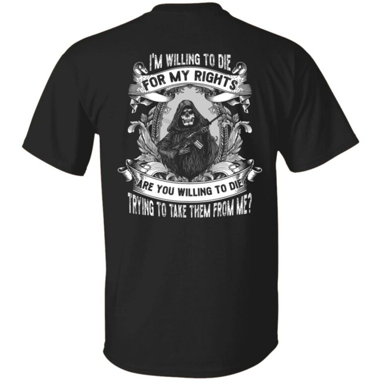 willing to tee, Black, Unisex T-Shirt