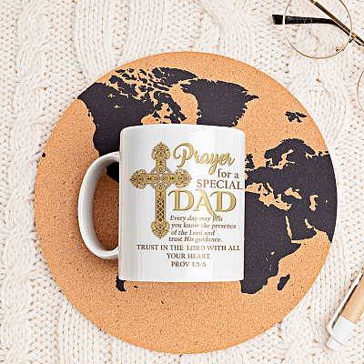 Alternative view of Prayer For A Special Dad Coffee Mug - Beer Stein - Water Bottle - Color Changing Mug