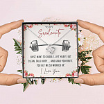 To My Swolemate I Just Want To Cuddle Lift Heavy Eat Clean Talk Dirty Funny Love Knot Necklace To My Swolemate I Just Want To Cuddle Lift Heavy Eat Clean Talk Dirty Funny Love Knot Necklace