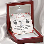 To My Swolemate I Just Want To Cuddle Lift Heavy Eat Clean Talk Dirty Funny Alluring Beauty Necklace
