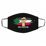 Free Palestine Mask, Black, Cloth Face Cover – Medium/Large