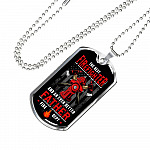 The Best Firefighter And An Even Better Father Firefighter Dad Gifts Dog Tag Pendant Necklace The Best Firefighter And An Even Better Father Firefighter Dad Gifts Dog Tag Pendant Necklace