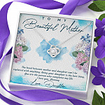 The Bond Between Mother And Daughter Cant Be Replaced Love Knot Necklace - Mother Daughter Gift Necklace