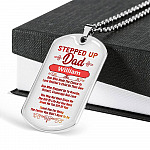 Personalized Stepped Up Dad Who Made The Choice Love Another Child's As Their Own Dog Tag Pendant Necklace Personalized Stepped Up Dad Who Made The Choice Love Another Child's As Their Own Dog Tag Pendant Necklace