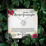 To My Beautiful Granddaughter You Will Be One Of The Most Beautiful Chapters Love Knot Pendant Necklace To My Beautiful Granddaughter You Will Be One Of The Most Beautiful Chapters Love Knot Pendant Necklace