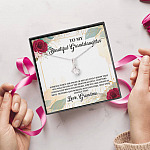 To My Beautiful Granddaughter You Will Be One Of The Most Beautiful Chapters Alluring Beauty Pendant Necklace To My Beautiful Granddaughter You Will Be One Of The Most Beautiful Chapters Alluring Beauty Pendant Necklace
