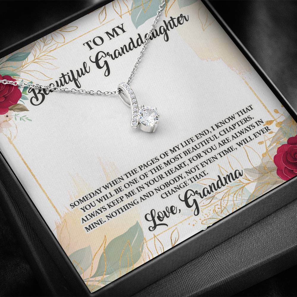 To My Beautiful Granddaughter You Will Be One Of The Most Beautiful Chapters Alluring Beauty Pendant Necklace To My Beautiful Granddaughter You Will Be One Of The Most Beautiful Chapters Alluring Beauty Pendant Necklace