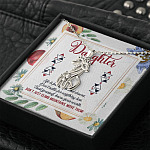 Daughter Life Is Full Of Ups And Downs Don't Just Climb Mountain Move Them Giraffe Pendant Necklace