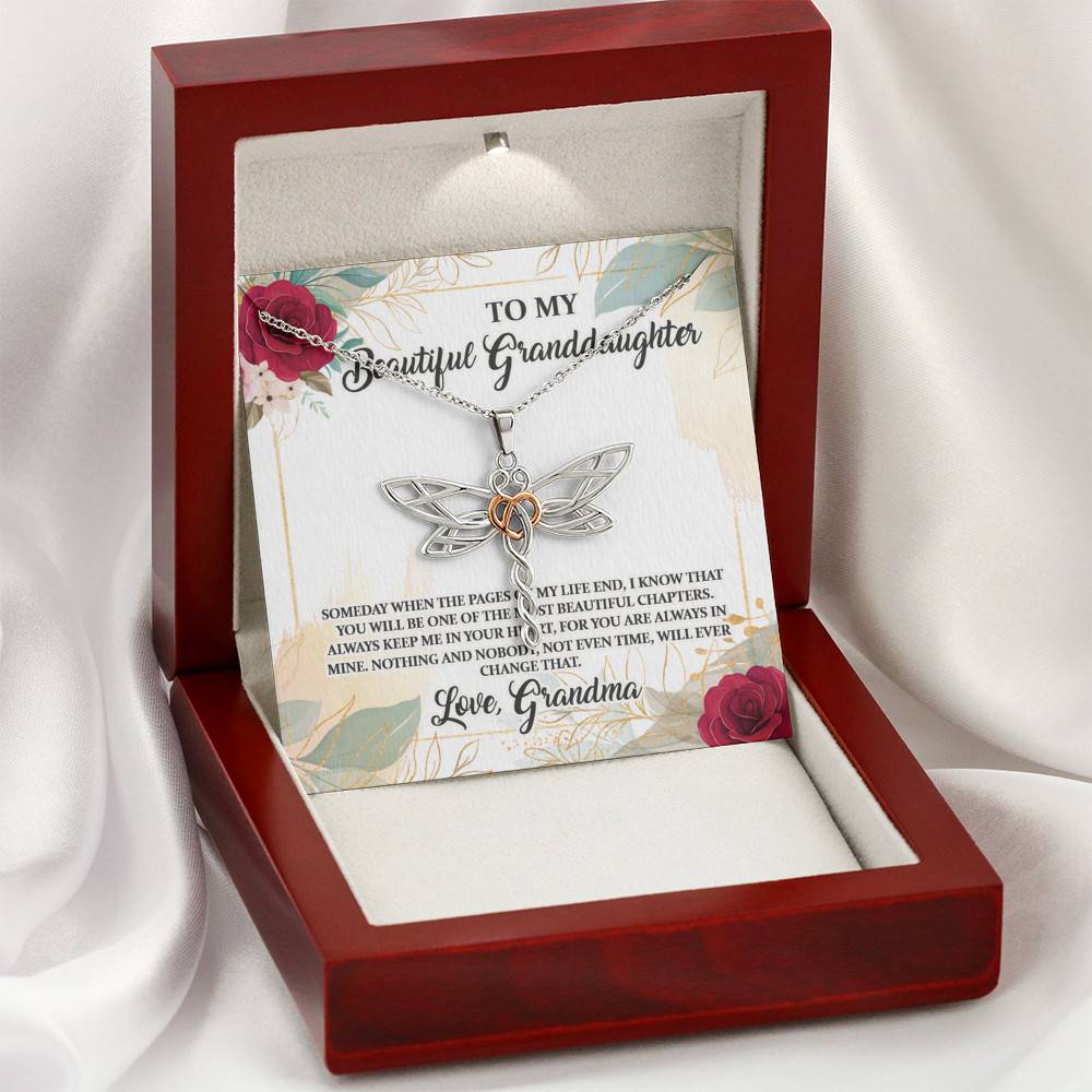 To My Beautiful Granddaughter You Will Be One Of The Most Beautiful Chapters Dragonfly Pendant Necklace To My Beautiful Granddaughter You Will Be One Of The Most Beautiful Chapters Dragonfly Pendant Necklace