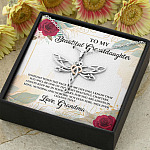 To My Beautiful Granddaughter You Will Be One Of The Most Beautiful Chapters Dragonfly Pendant Necklace To My Beautiful Granddaughter You Will Be One Of The Most Beautiful Chapters Dragonfly Pendant Necklace