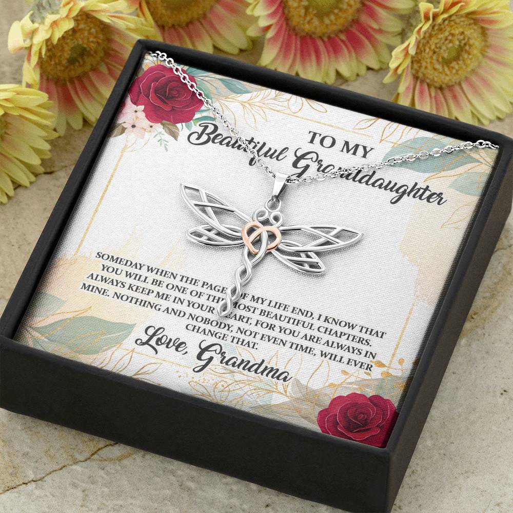 To My Beautiful Granddaughter You Will Be One Of The Most Beautiful Chapters Dragonfly Pendant Necklace To My Beautiful Granddaughter You Will Be One Of The Most Beautiful Chapters Dragonfly Pendant Necklace