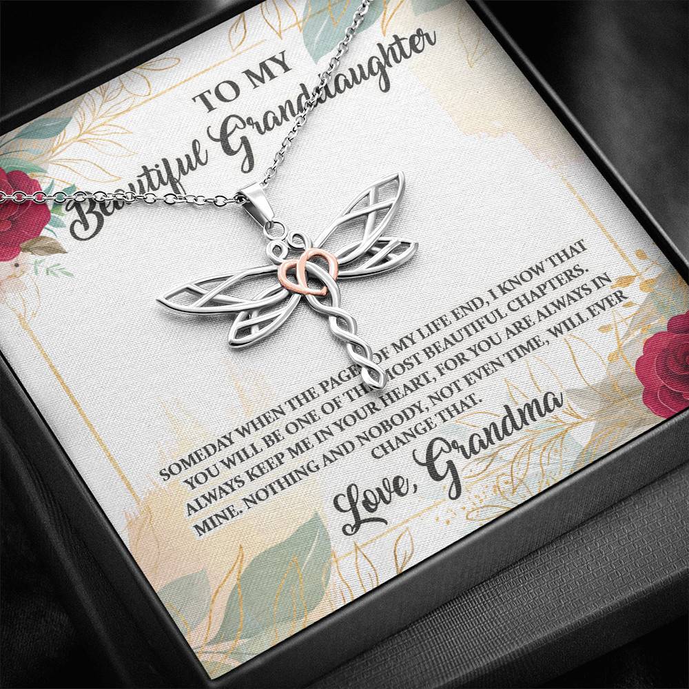 To My Beautiful Granddaughter You Will Be One Of The Most Beautiful Chapters Dragonfly Pendant Necklace To My Beautiful Granddaughter You Will Be One Of The Most Beautiful Chapters Dragonfly Pendant Necklace