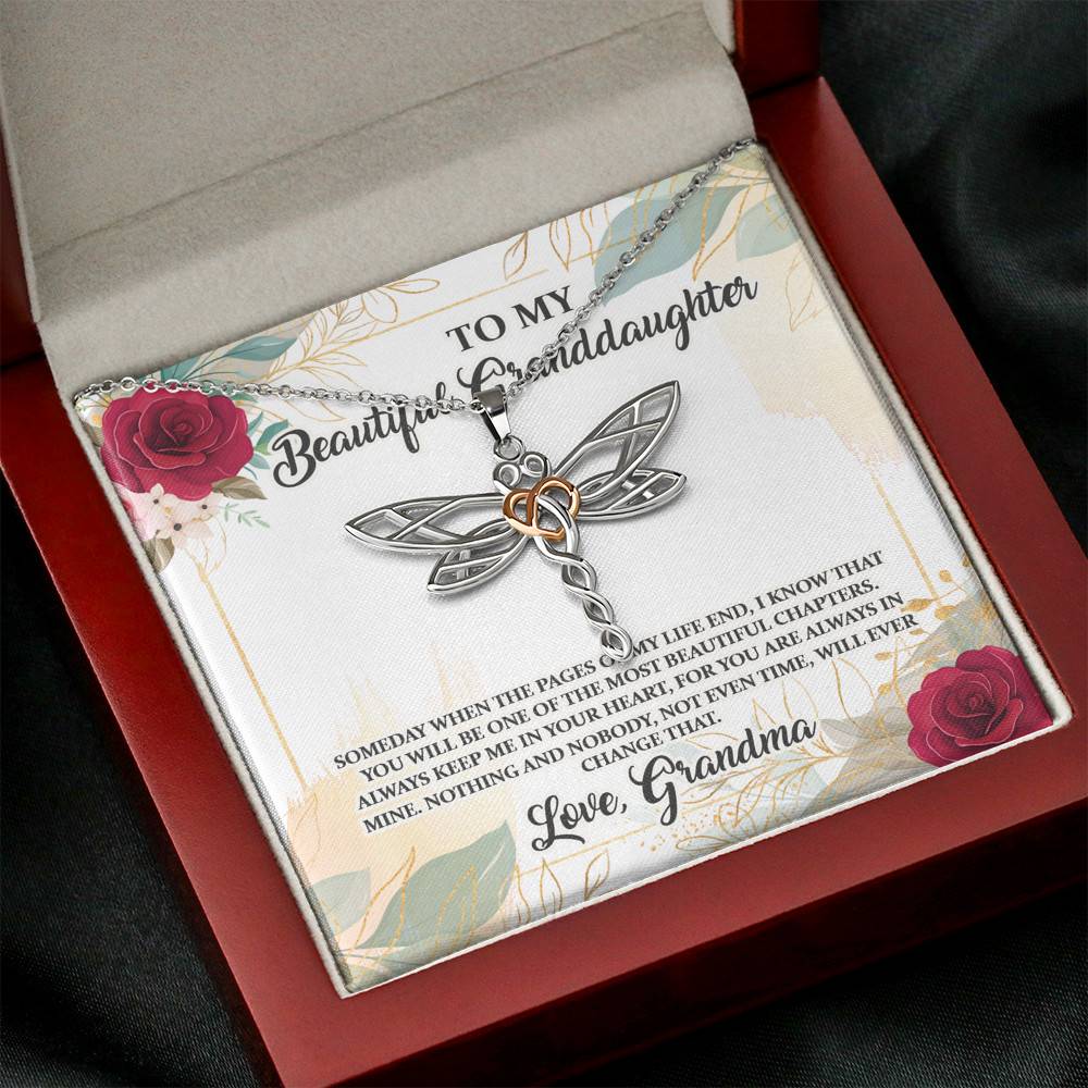 To My Beautiful Granddaughter You Will Be One Of The Most Beautiful Chapters Dragonfly Pendant Necklace To My Beautiful Granddaughter You Will Be One Of The Most Beautiful Chapters Dragonfly Pendant Necklace