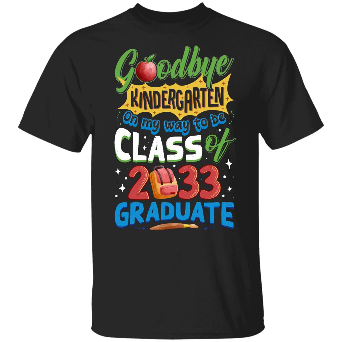 Goodbye Kindergarten Shirt, Black, Youth T-Shirt