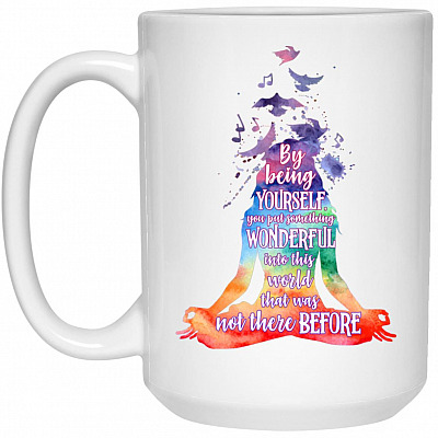 15 oz. White Mug