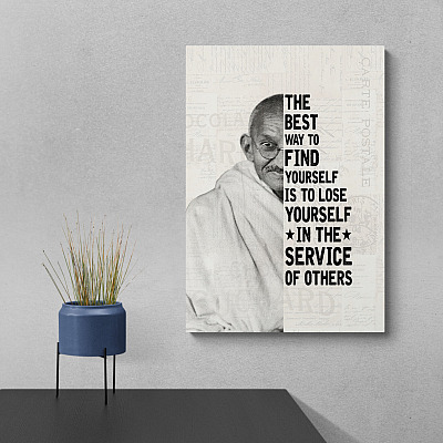 Alternative view of The Best Way To Find Yourself Is To Lose Yourself Wrapped Framed Canvas Prints - Unframed Poster - Home Decor