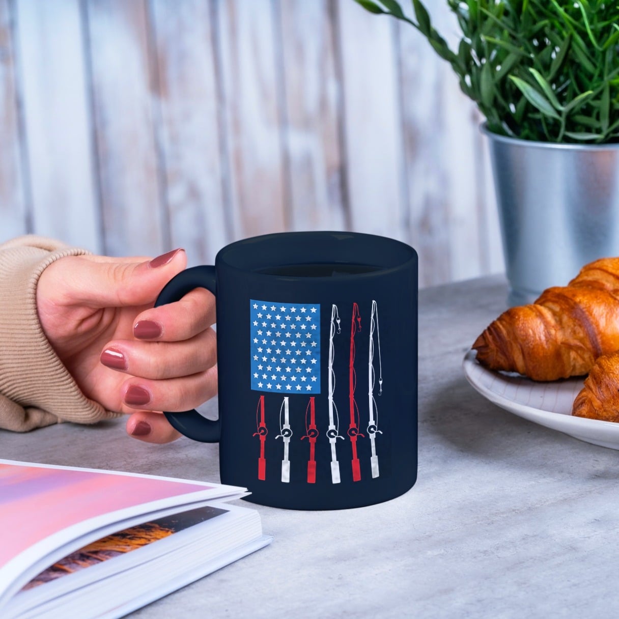 8KNG. Fishing flag_mug mk1