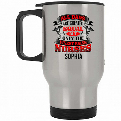 14 oz. Silver Travel Mug