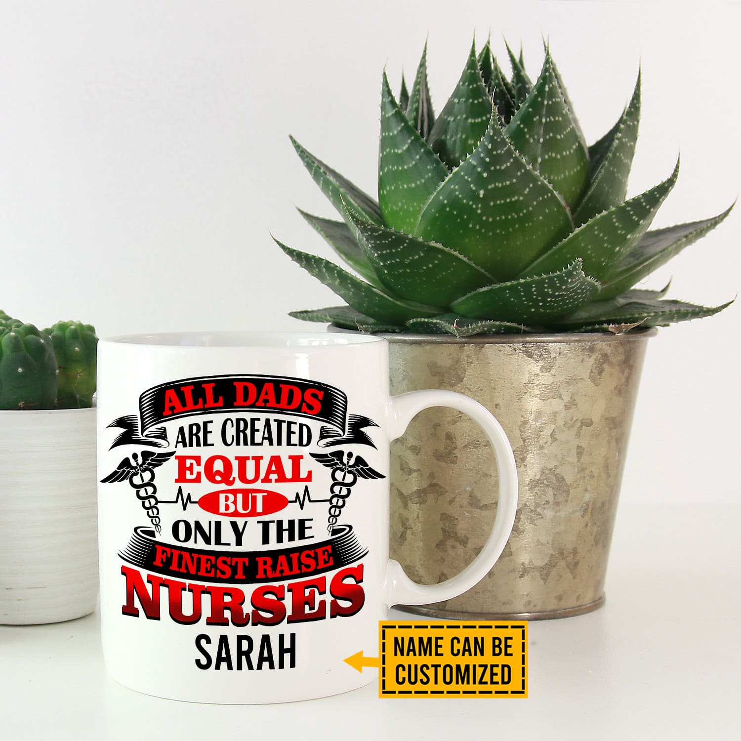 7VT. All Dads Are Created Equal Nurse mug mk2