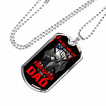 Personalized Photo the Only Thing I Love More than Being a Firefighter Is Being a Dad Dogtag Pendant Necklace
