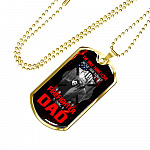 Personalized Photo the Only Thing I Love More than Being a Firefighter Is Being a Dad Dogtag Pendant Necklace