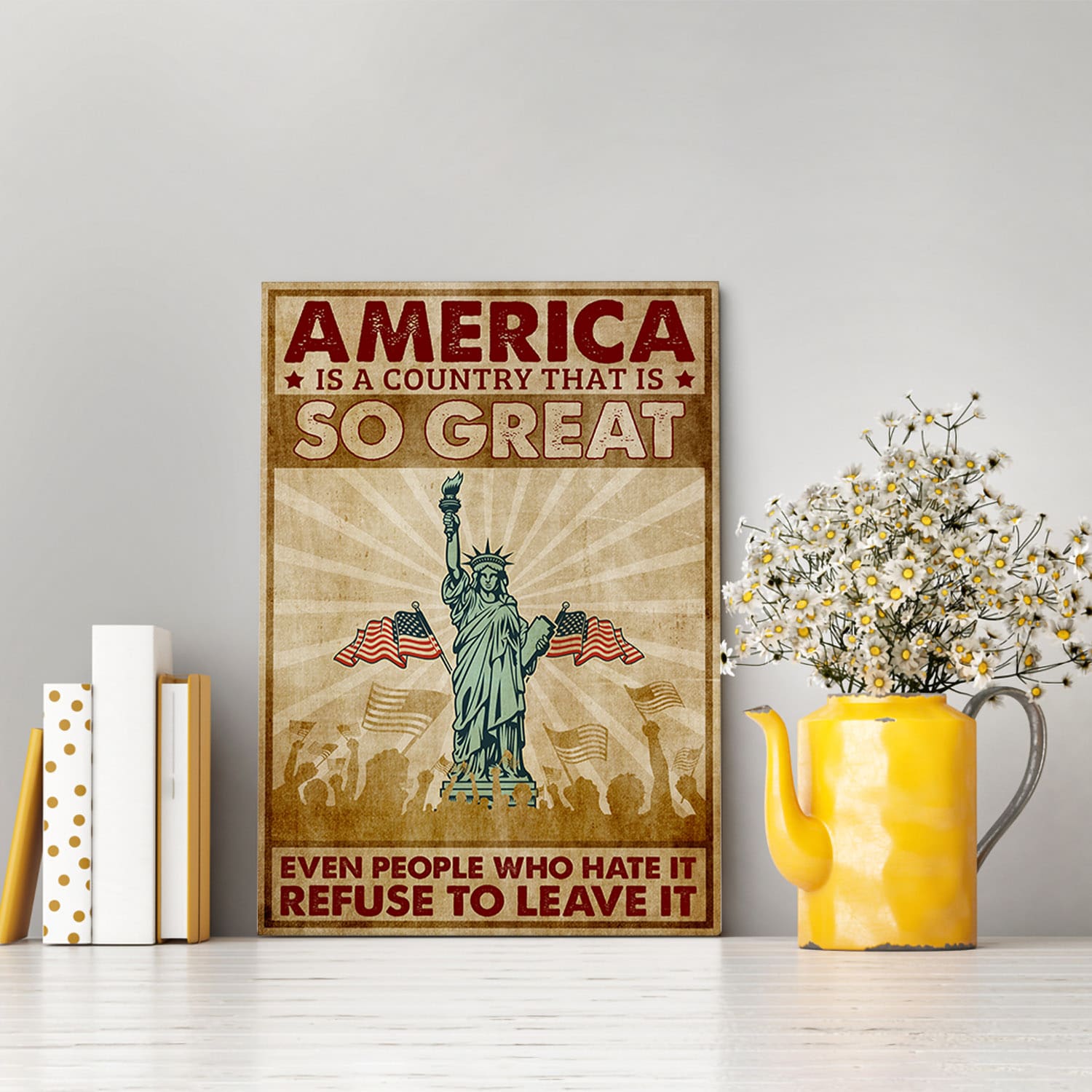 2LV. America Is A Country-Canvas-MK