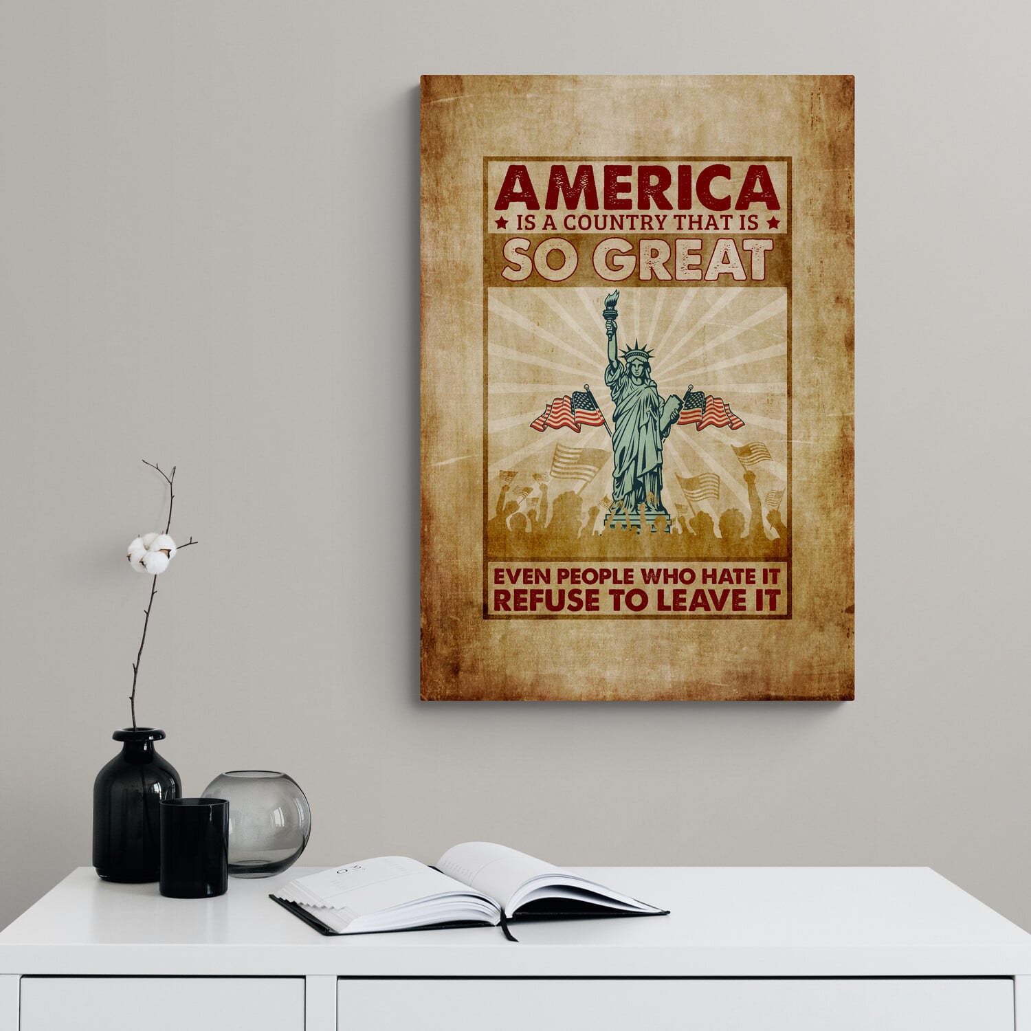 2LV. America Is A Country-Canvas-mk2