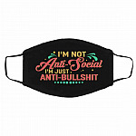 Anti Bullshit Mask, Black, Cloth Face Cover – Medium/Large Anti Bullshit Mask, Black, Cloth Face Cover – Medium/Large