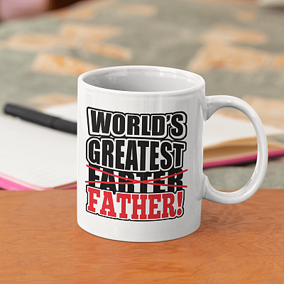 World's Greatest Farter I Mean Father Funny Ceramic Coffee Mug - Water Bottle - Beer Stein