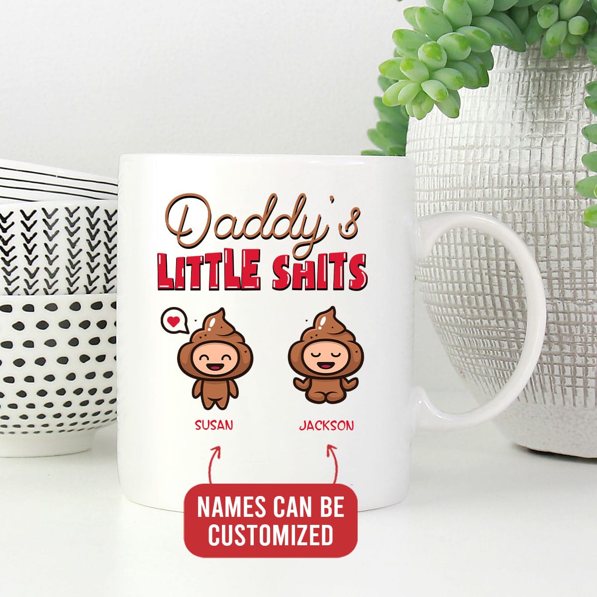 8VT. Daddys Little 2 Shits mug mk2