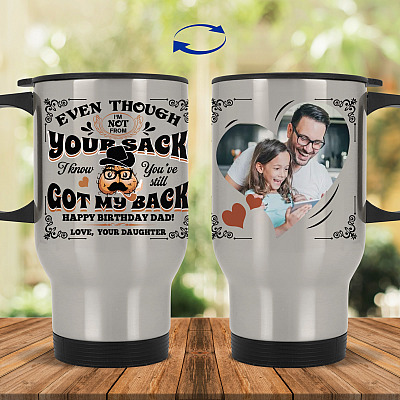 14 oz. Silver Travel Mug
