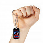 Women Veterans Don't Have Attitude We Have Standards Dog Tag Pendant Necklace - Women Veteran Gifts