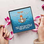 To My Smokin Hot Lady I Wish I Were An Octopus To Touch Your Butt With Alluring Beauty Necklace